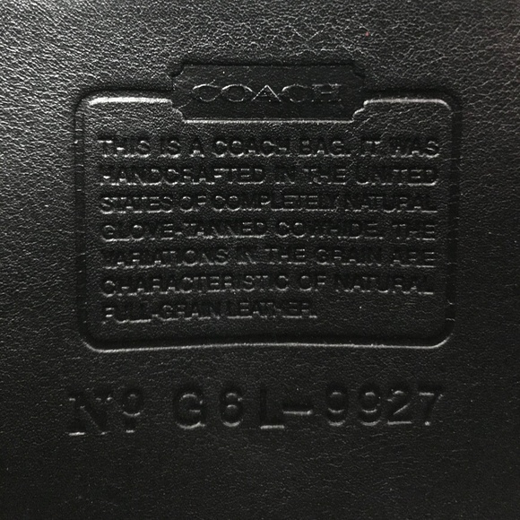 Coach Vintage Willis Black Crossbody Handbag 9927 - Picture 4 of 7